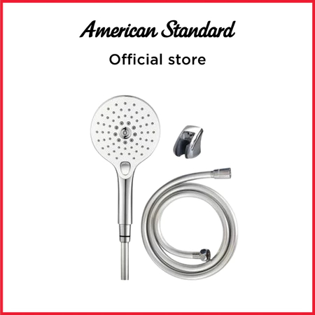 American Standard Shower Tangan - RainClick Push Button 3 Function Hand Shower Set