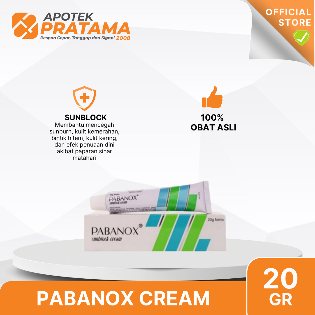 PABANOX CREAM 20GR / PABANOX SUNSCREEN