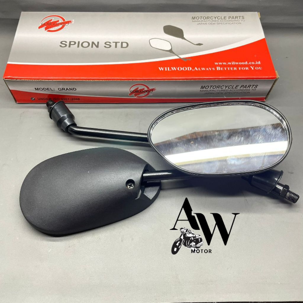 KACA SPION HONDA ASTREA GRAND LEGENDA KIRANA KACA CEMBUNG ASLI WILWOOD SET