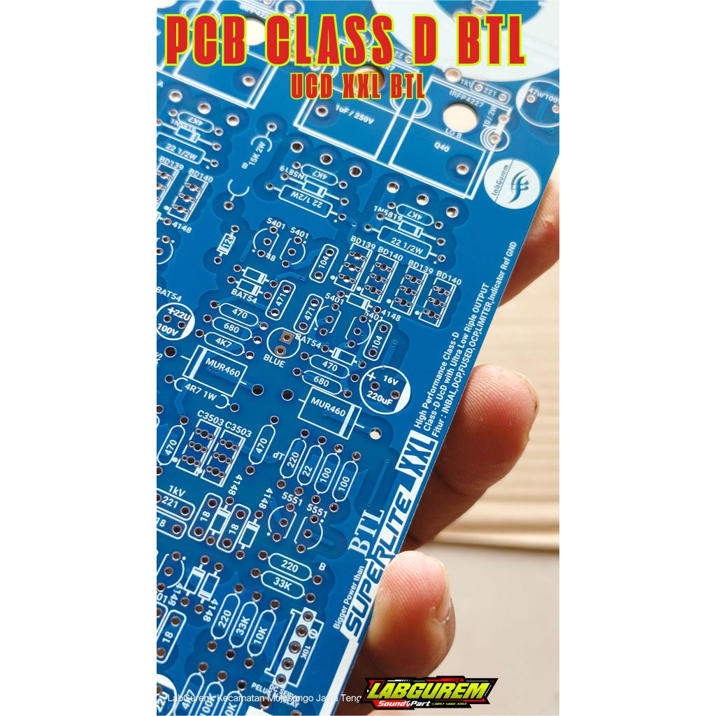 PCB CLASS D BTL UCD BTL PCB DOBEL LAYER NEW