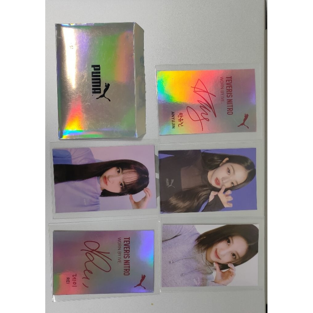 PHOTOCARD IVE x PUMA TEVERIS NITRO Wonyoung Yujin Liz Rei Gaeul - worn by ive collaboration ive puma