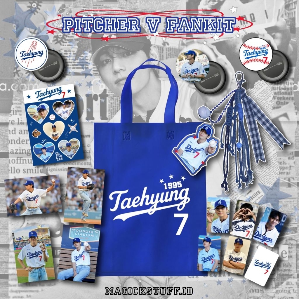 Pitcher V Fankit - Fankit Bag Charm Taehyung BTS - Fankit Kpop Murah