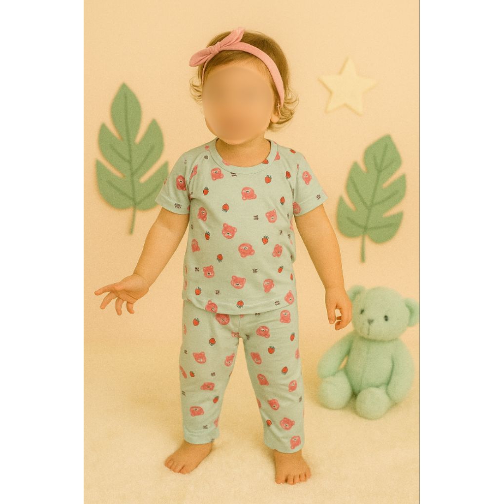 Setelan Sleep Wear Anak Timmy Girl Usia 6 Bulan - 1 Tahun