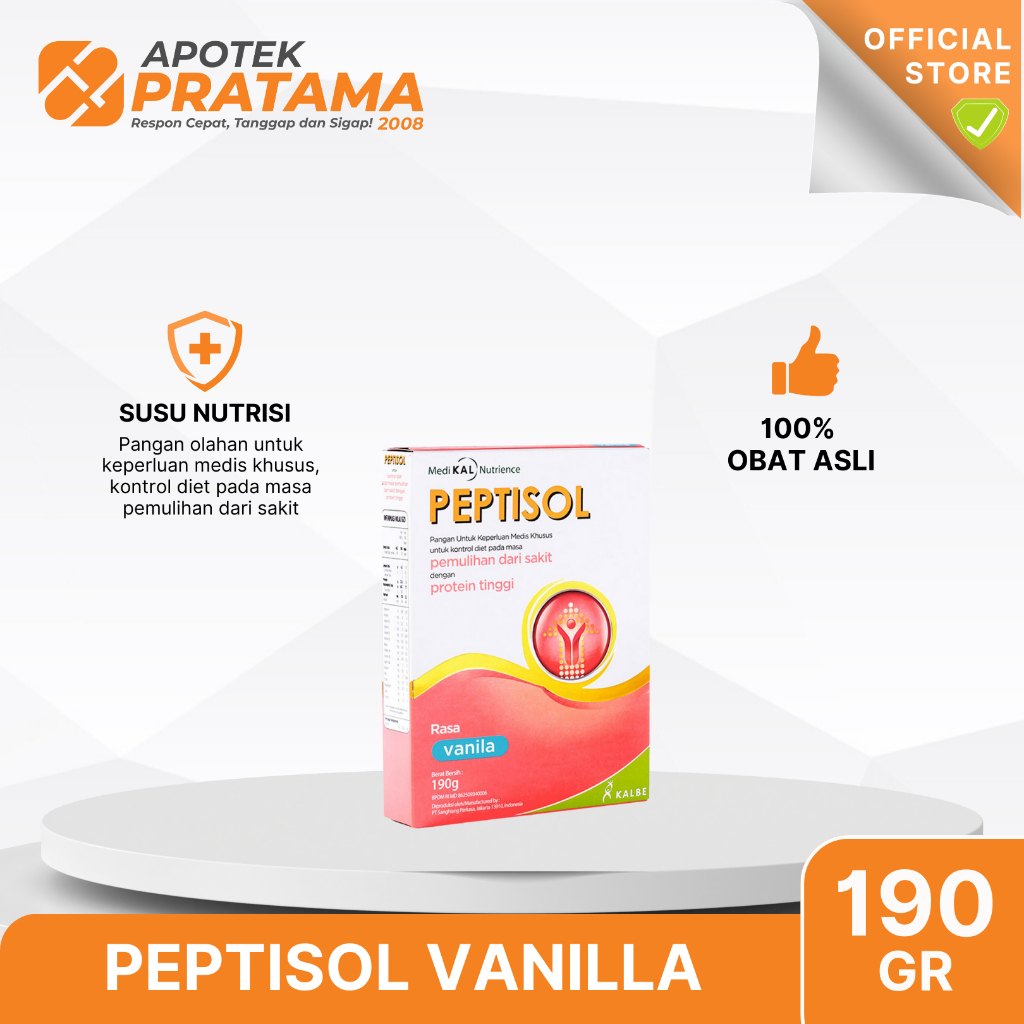 PEPTISOL VANILA 190GR / PEPTISOL SUSU VANILA