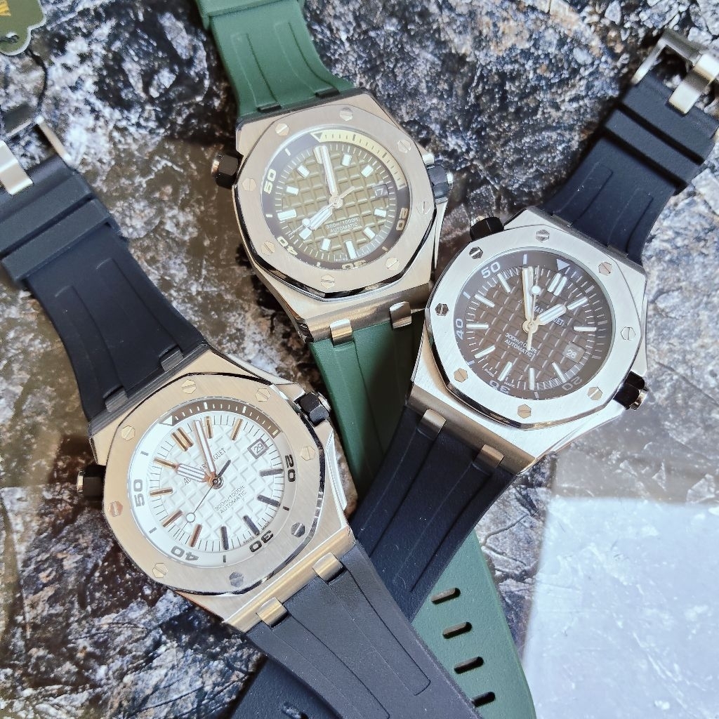 Jam Tangan Pria Automatic AudemarsPiguet R00 Strap Rubber