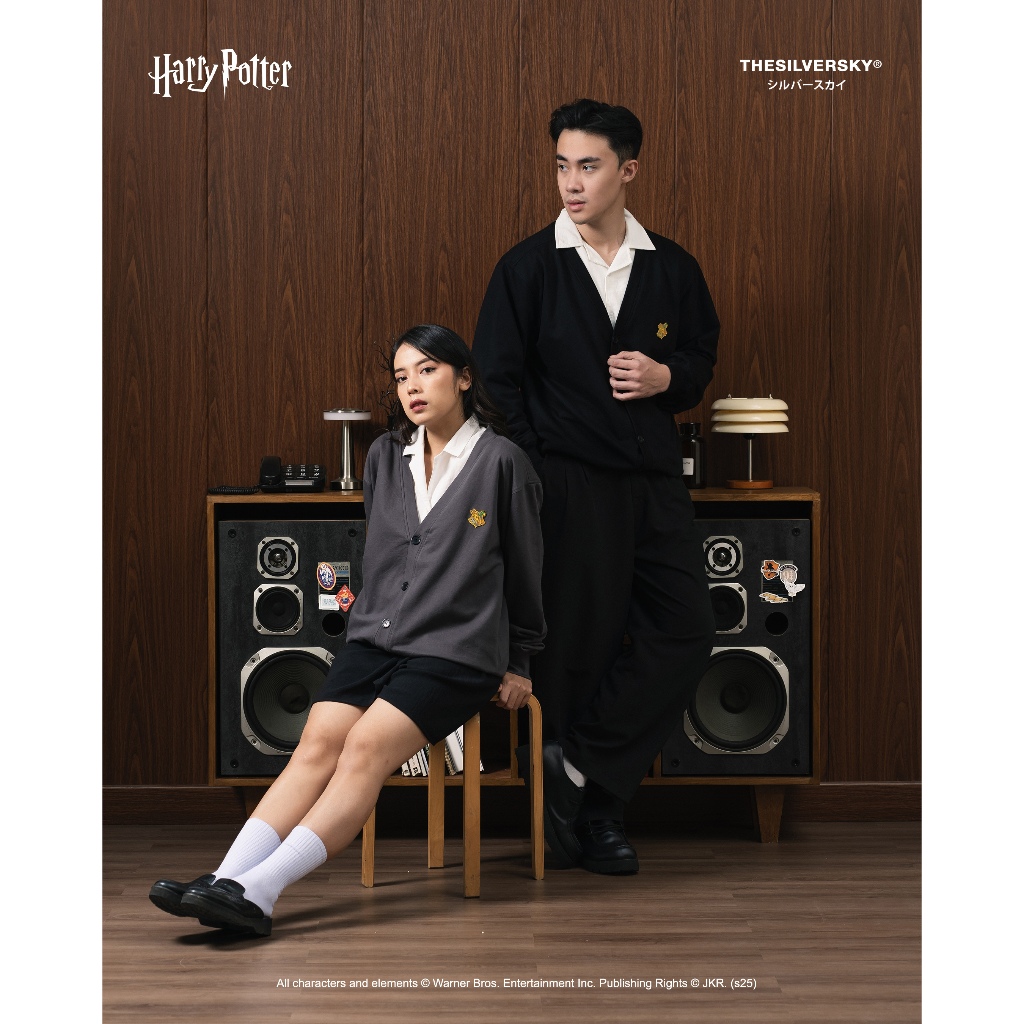 Thesilversky Harry Potter Cardigan Airy Hogwarts Unisex
