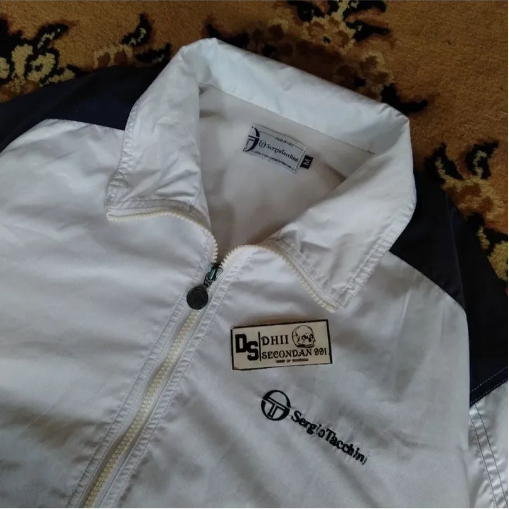JAKET WINDBREAKER SERGIO TACCHINI VINTAGE WHITE