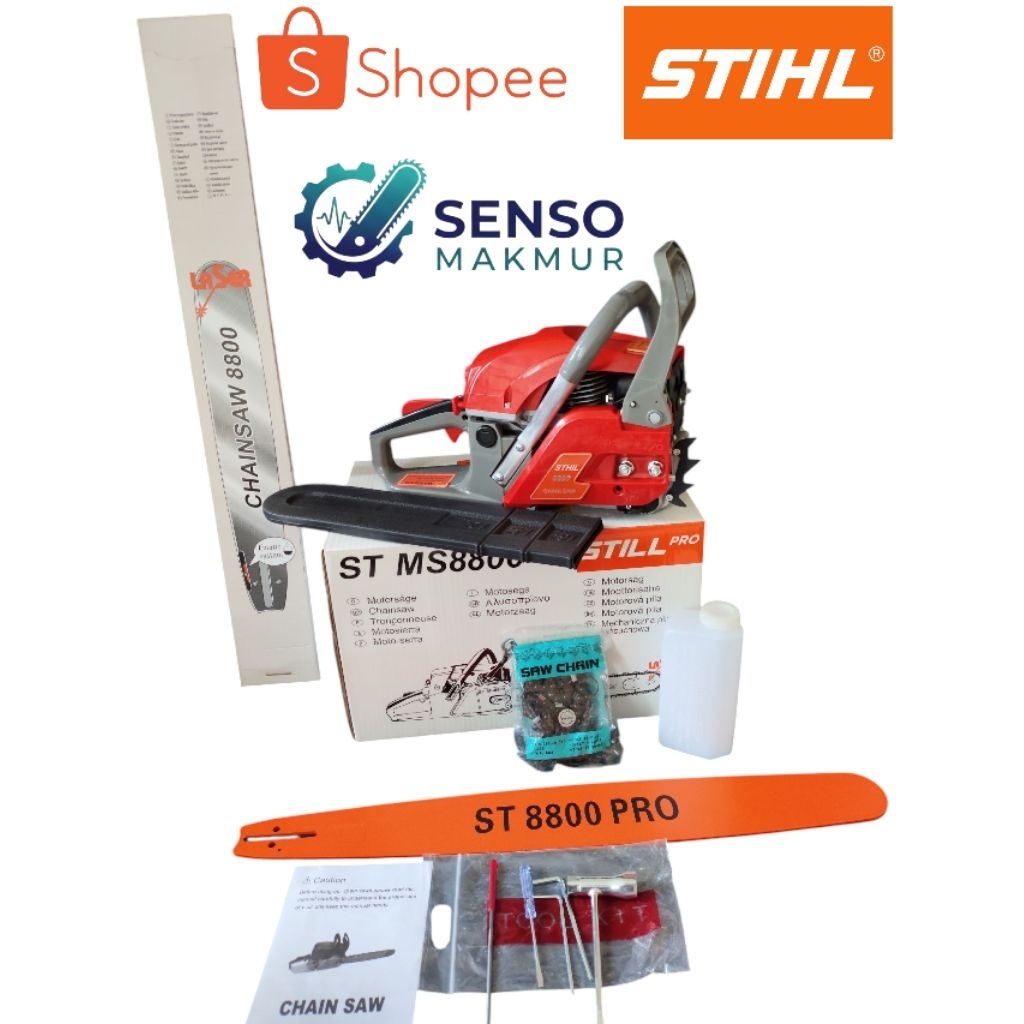Promo Mesin Chainsaw MS8800 STIHL Bar 24 Inch Original