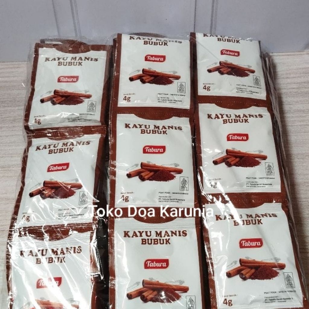 KAYU MANIS BUBUK TABURA RENCENG (12 SACHET)