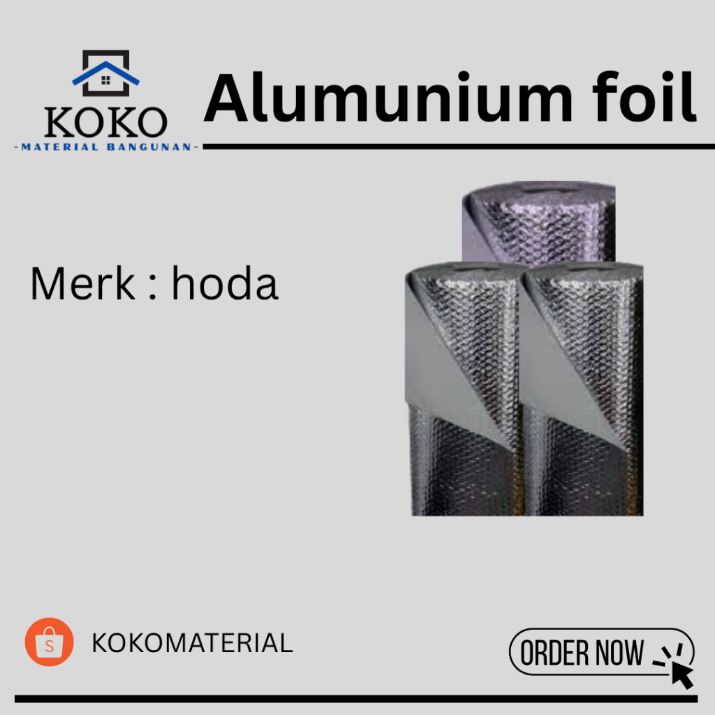 Alumunium foil/peredam panas/peredam suara
