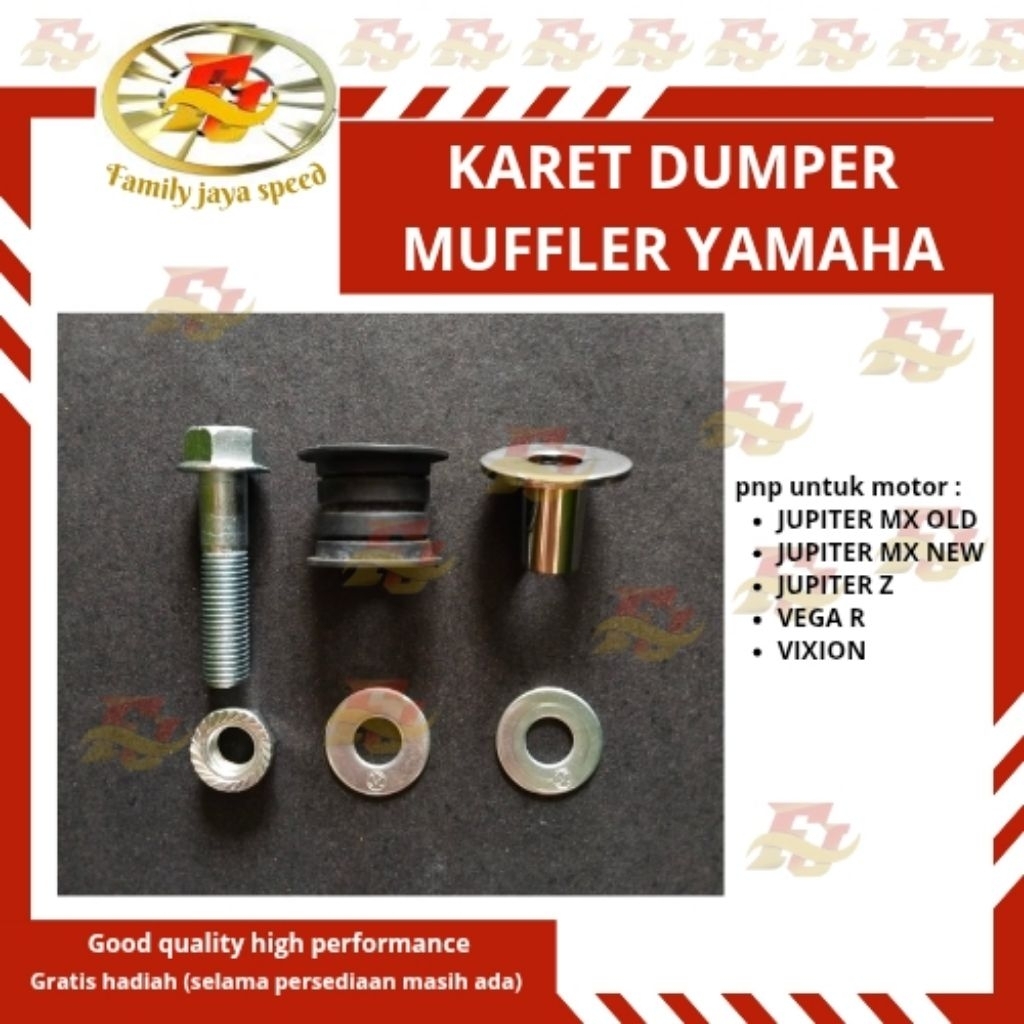 set karet dumper ganjal knalpot karet gantungan bantalan dudukan knalpot rubber muffler set bosh rin