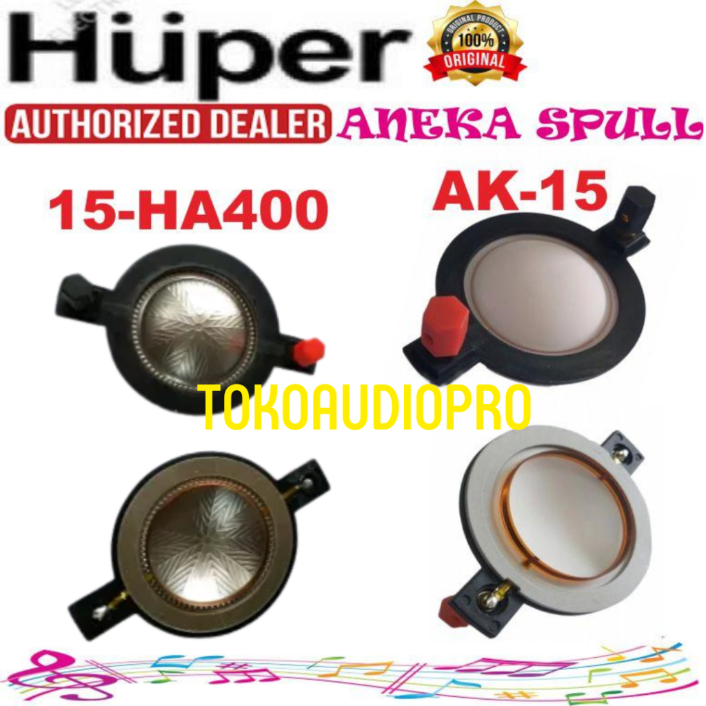 Spull Huper 15HA400 Original Spul Driver Tweter Huper AK15