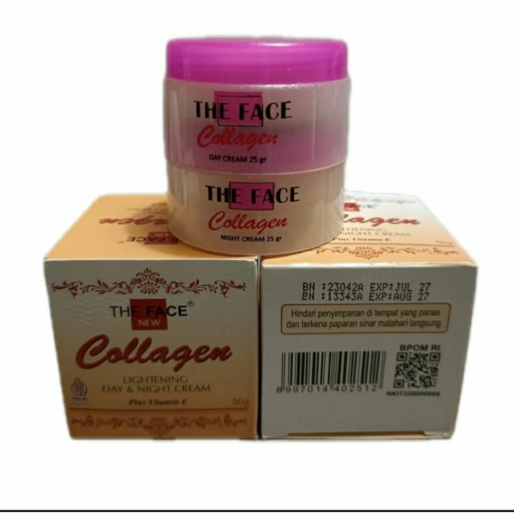 paket cream collagen the face bpom