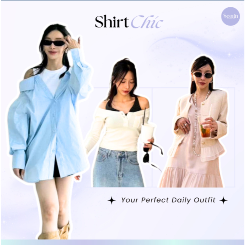 READY STOCK // Style Shirt Blazer Classy and Elegant Daily Outfit Collection / Blouse Blazer Wanita 