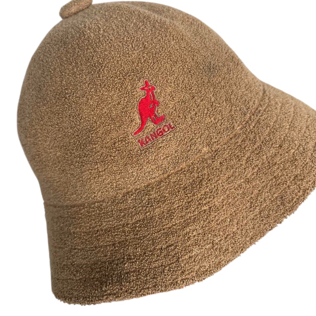 Vintage Kangol of london Exclusive 90’s KANGOL Kangol Bell Bucket Hat Pile brown colorway  Size Medi