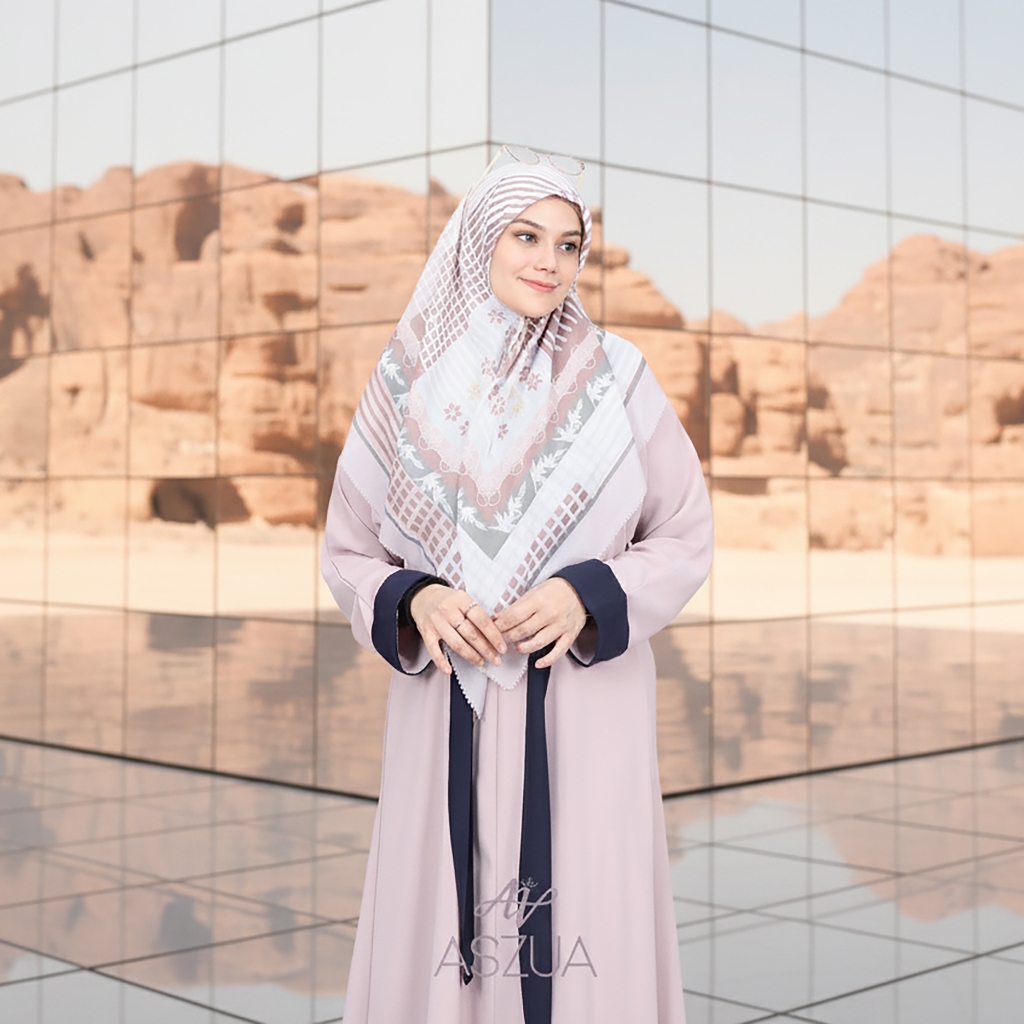 ASZUA by Alsyahra Exclusive - Scarf Zahira Hijab Square Premium