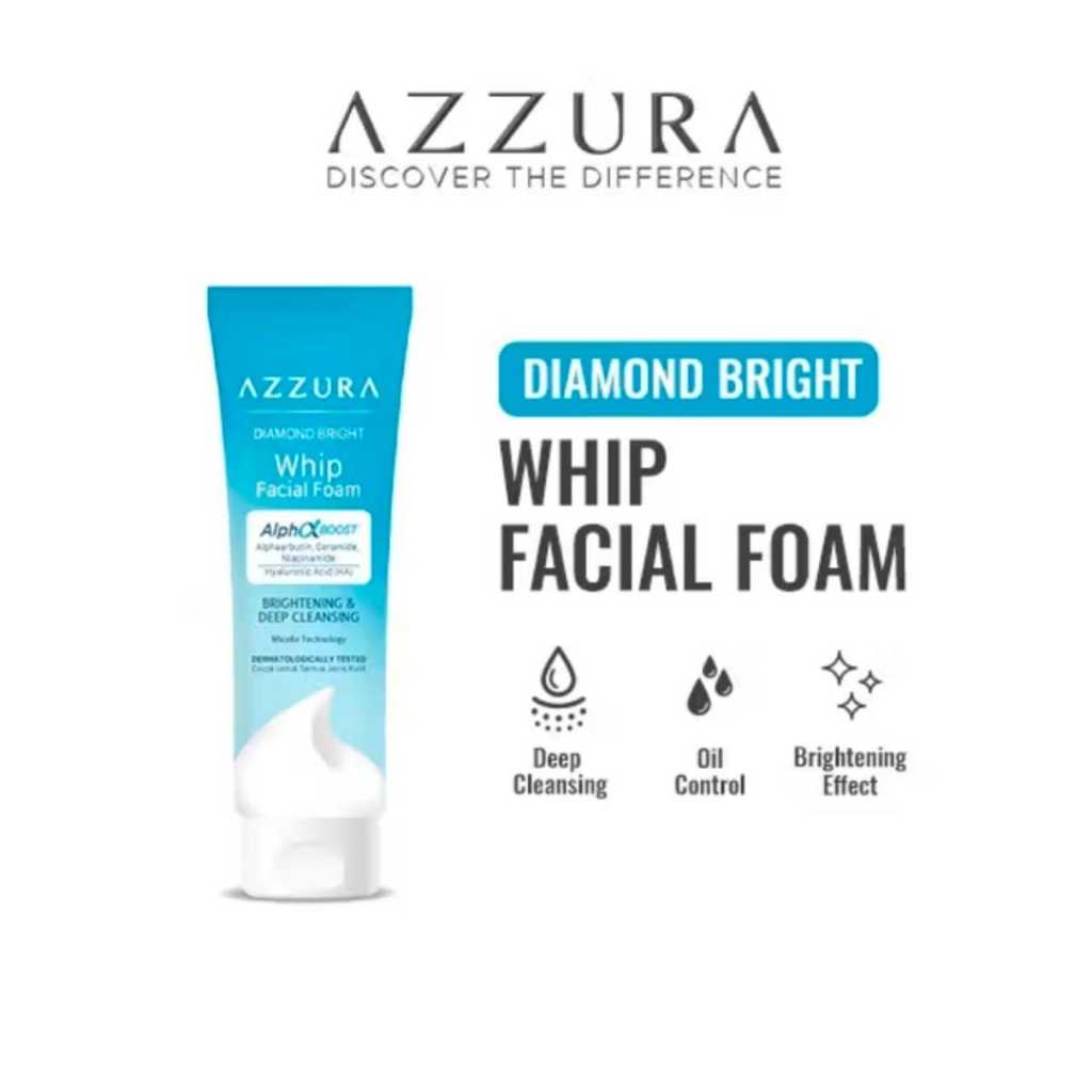 [WHIP FF 100gr] Azzura Diamond Bright Whip Facial Foam | BD