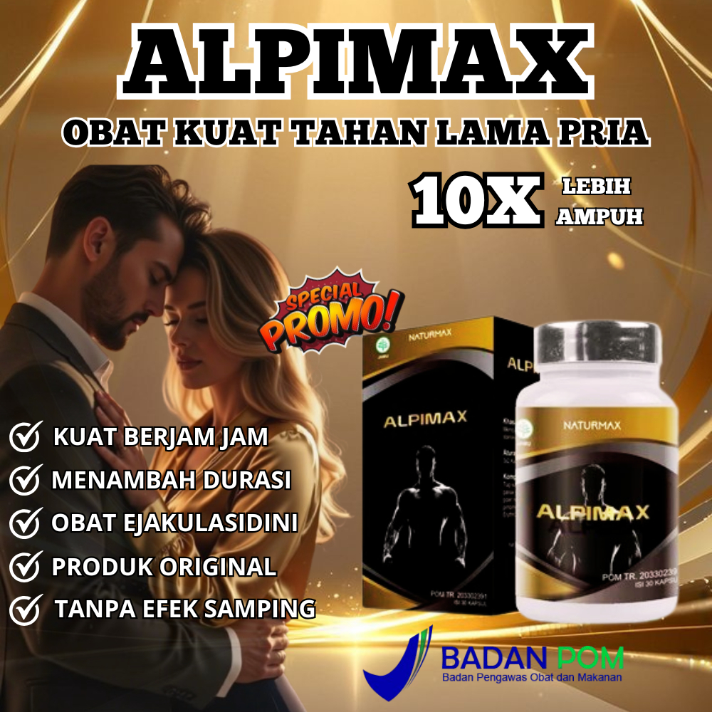ALPIMAX BPOM OBAT KUAT PENAMBAH STAMINA PRIA ORIGINAL