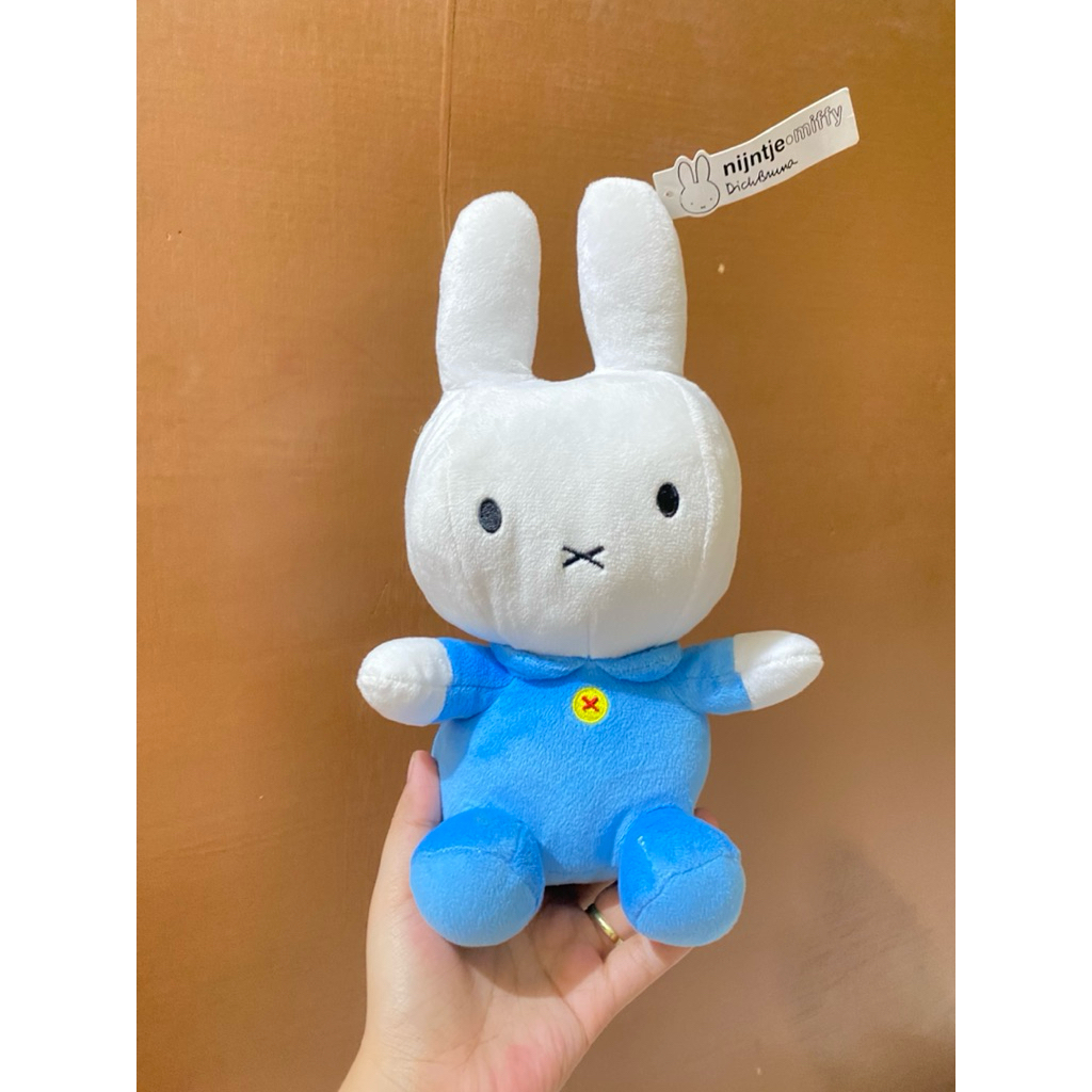 Boneka Karakter Miffy Biru size 28cm Original / Boneka Miffy Bunny / Boneka Miffy Original