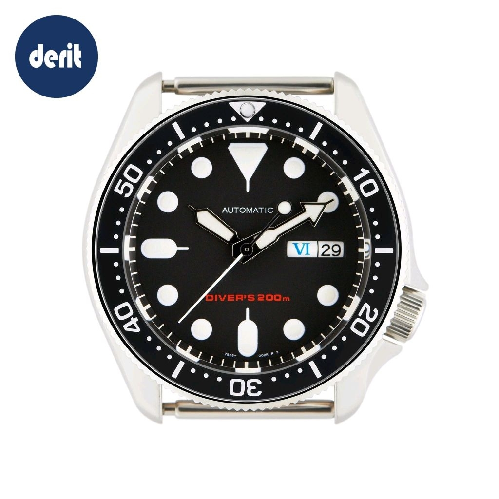 Bezel Insert SKX007 / SRPD Ceramic Hitam Ring SKX009 Bulatan SKX