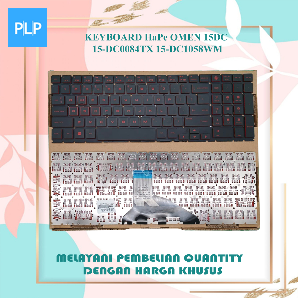 Keyboard Laptop HP Omen 15dc 15-dc0084tx 15-dc1058wm 15-dc1093tx 15-dc1111tx