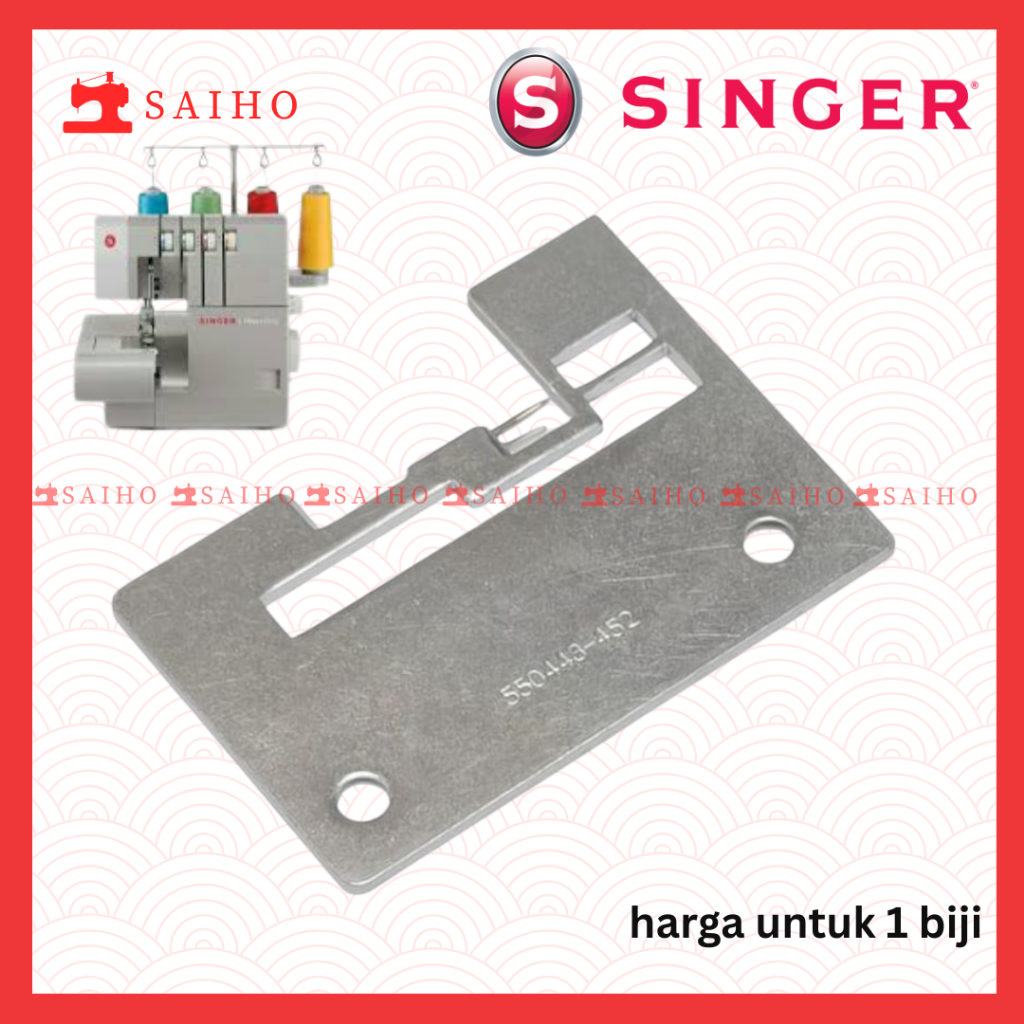 Needle Plate / Plat Jarum Mesin OBRAS SINGER PORTABLE 14SH 754 /14HD 854