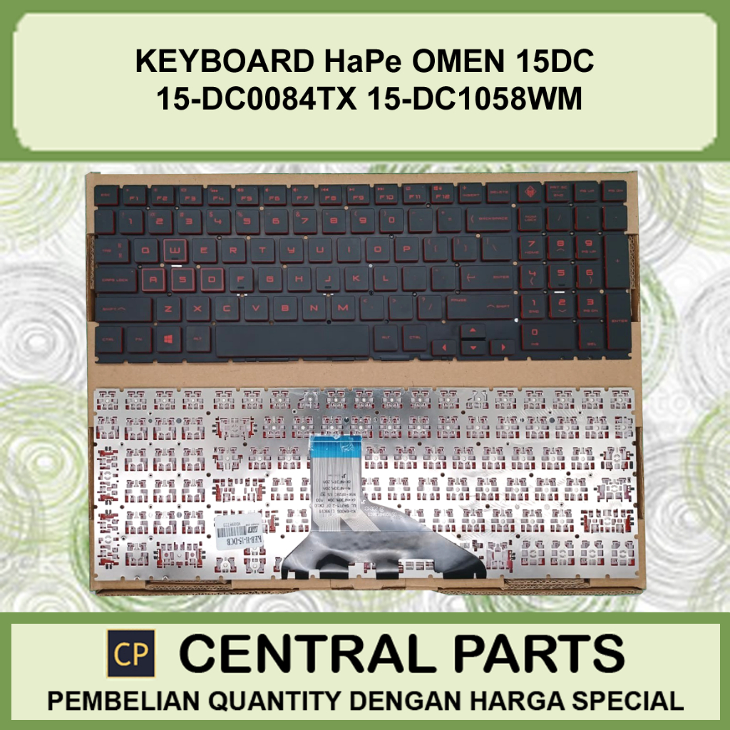 Keyboard Laptop HP Omen 15dc 15-dc0084tx 15-dc1058wm 15-dc1093tx 15-dc1111tx