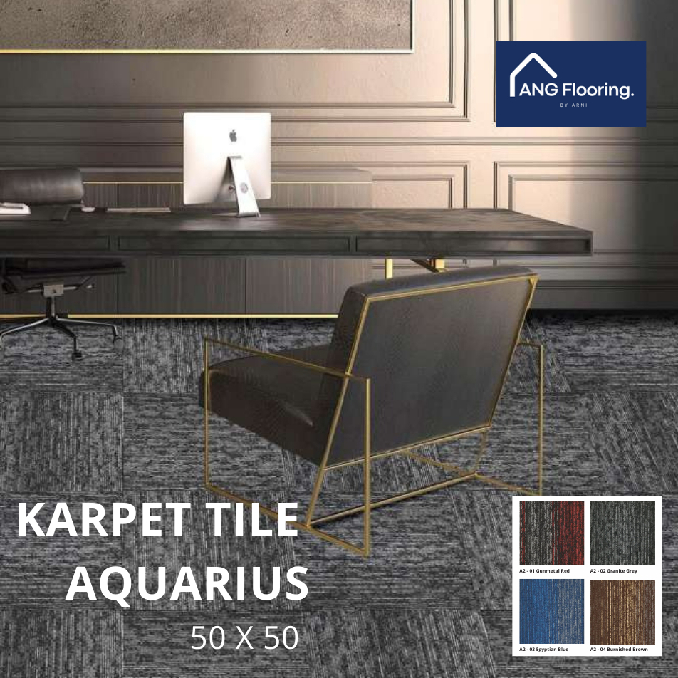 KARPET TILE AQUARIUS | 50 x 50 | Karpet KANTOR | HOTEL | APARTEMENT | RUMAH SAKIT