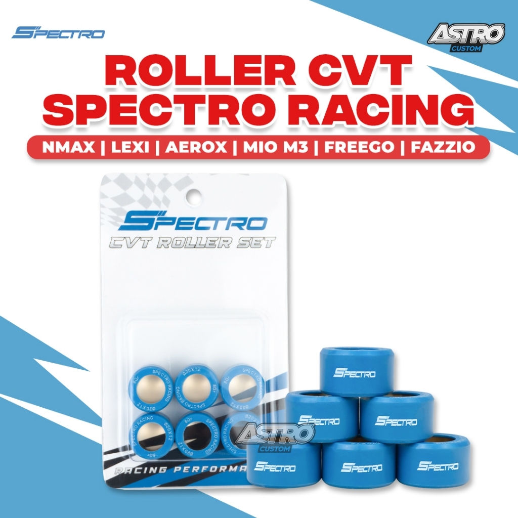 Spectro Roller NMAX AEROX 155 LEXI 125 Mio M3 Soul GT Xeon Xride 125 KRS Racing Telfon Roler