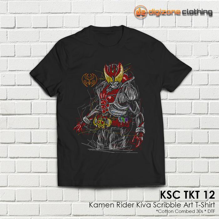 Kaos Kamen Rider Kiva Scribble Art Premium KSC TKT 12