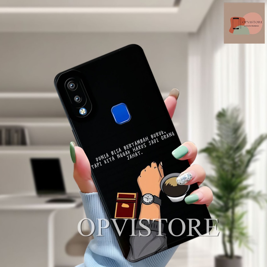 Case Vivo Y91 - Y93 - Y95 - Y91c - Y1s Fashion Case Softcase Macaron Protect Camera Kesing Hp Casing