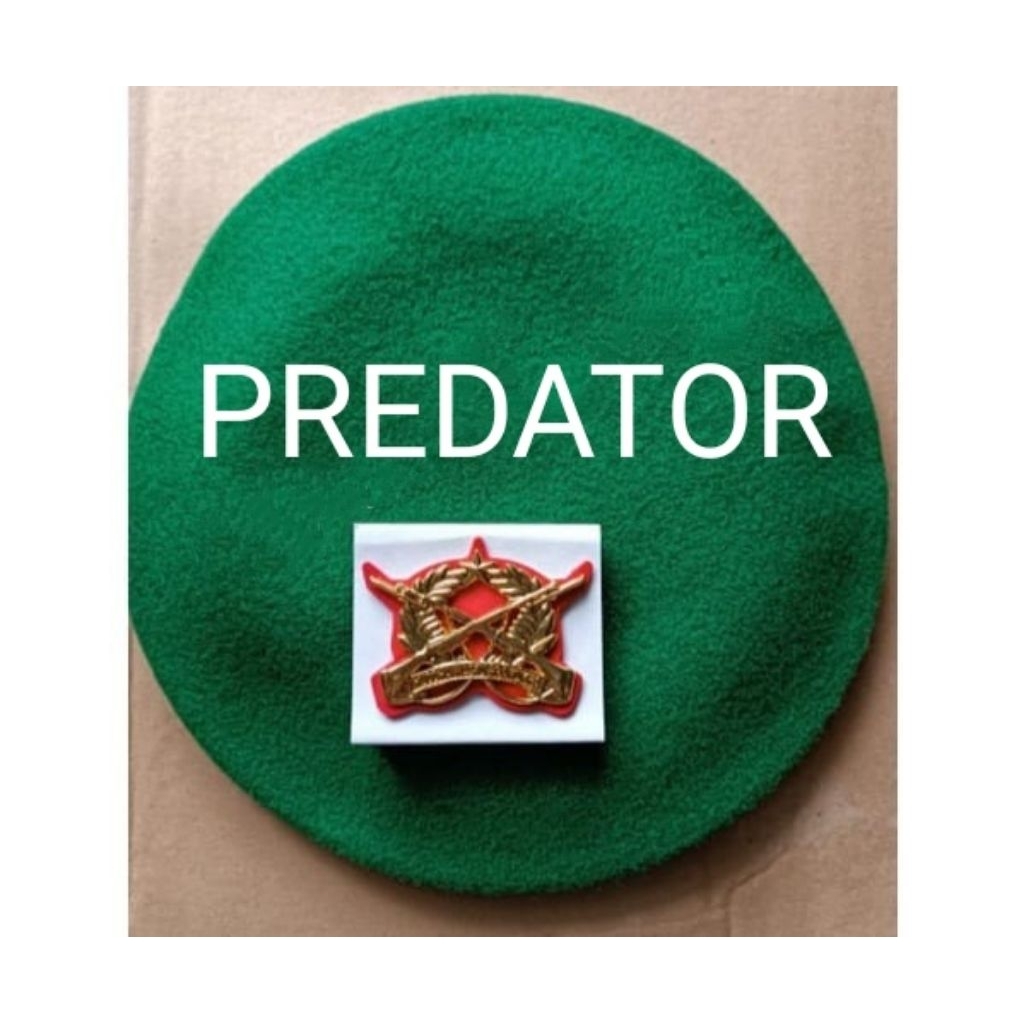 BARET CAMEL HIJAU KODAM + EMBLEM INFANTERI