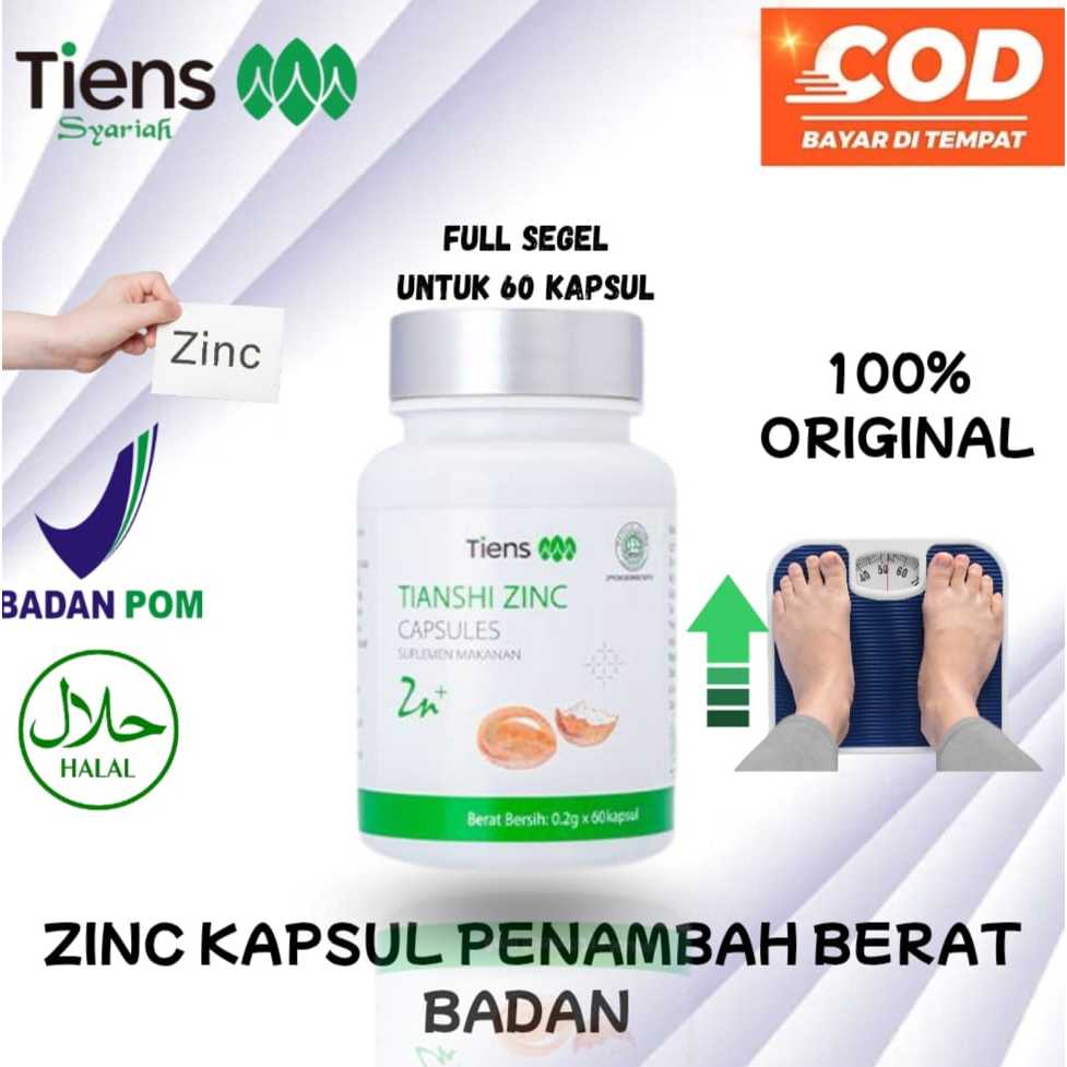 TIENS - Tiens Zinc Suplemen Penggemuk Badan Anak Dan Dewasa Penambah Nafsu Makan