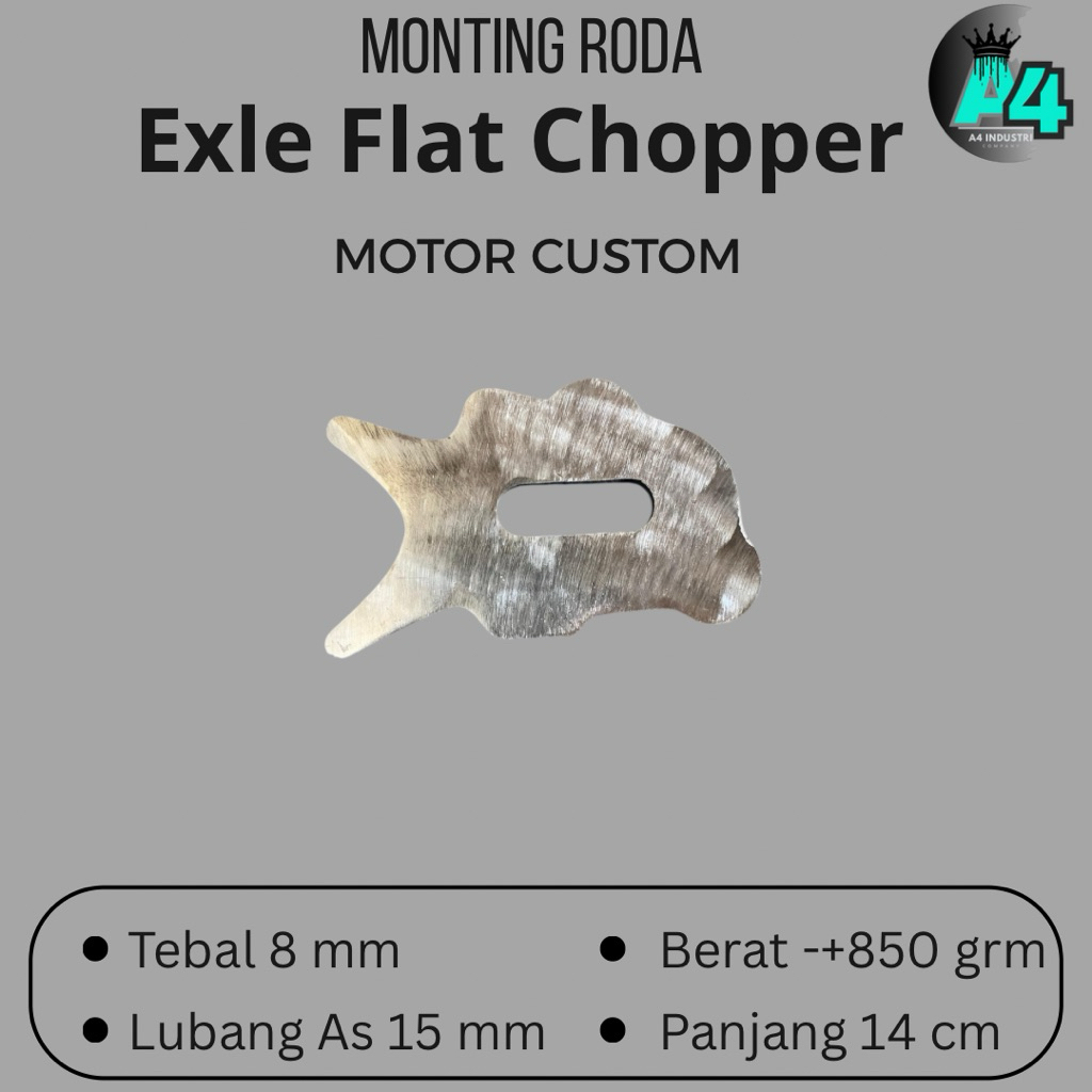 Bracket Monting Roda Motor Custom Axle Flat Chopper Axle Plat Frame