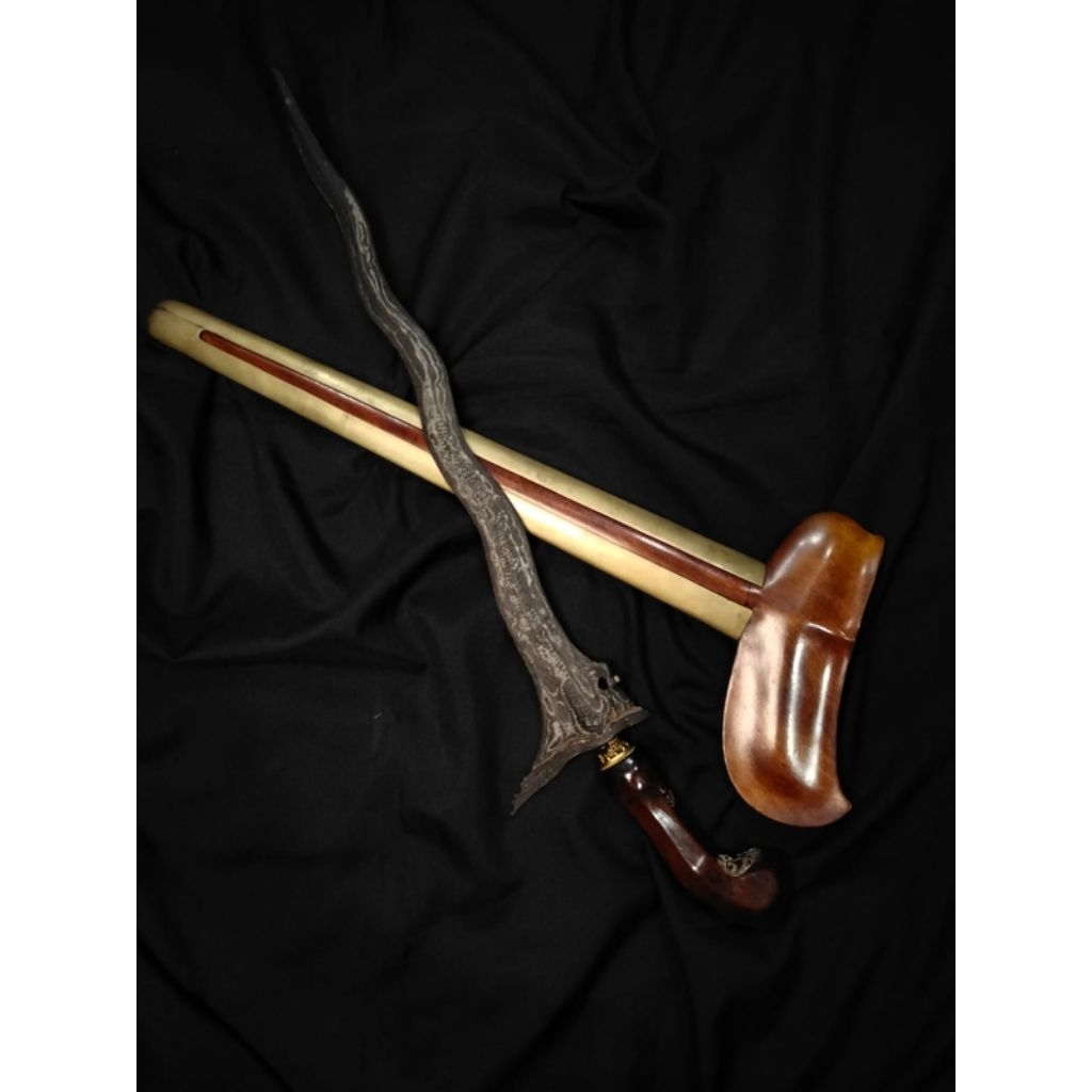 Keris Sepuh Nogo Primitif Luk 7 Tangguh Madura Original Kuno