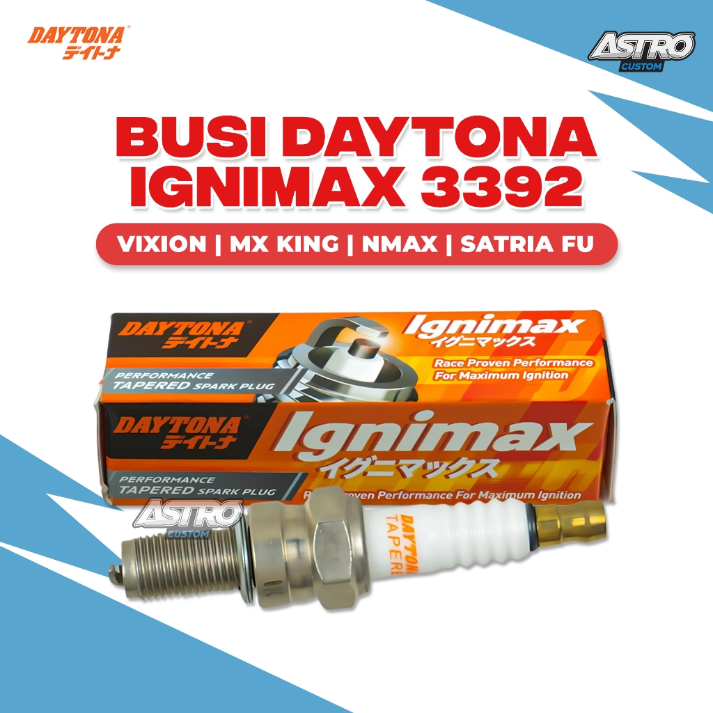 Busi Daytona Tapered Ignimax Ninja 250 R25 MX 150 Vixion CS1 GSX 150 Satria Fu 150 CVT Racing