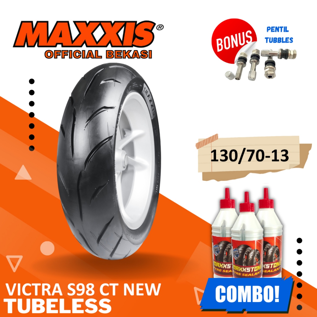 [READY COD] BAN MAXXIS RING 17 VICTRA 98 CT TUBELESS 120/70-17 / BAN MOTOR RING 17 MAXXIS / BAN MAXX