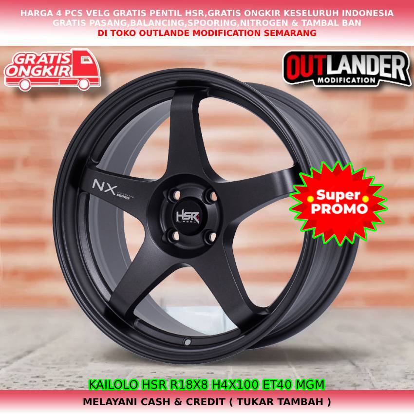 Velg ring18 velg mobil Brio| Jazz| City| Mobilio| Freed| Civic| Vios| Yaris| Dll hsr kailolo R18