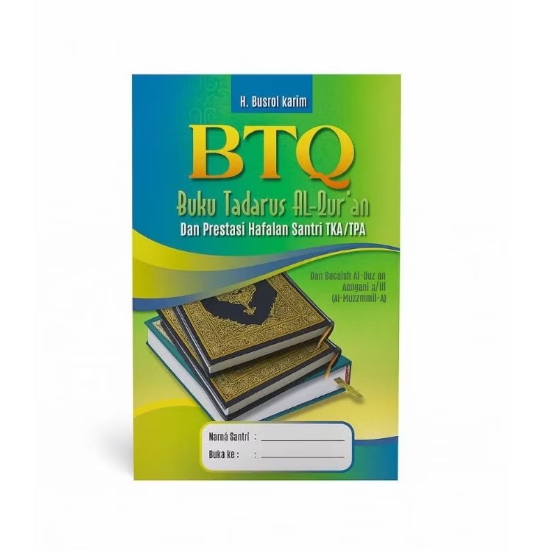 BTQ Buku Prestasi Tadarus Al qur'an