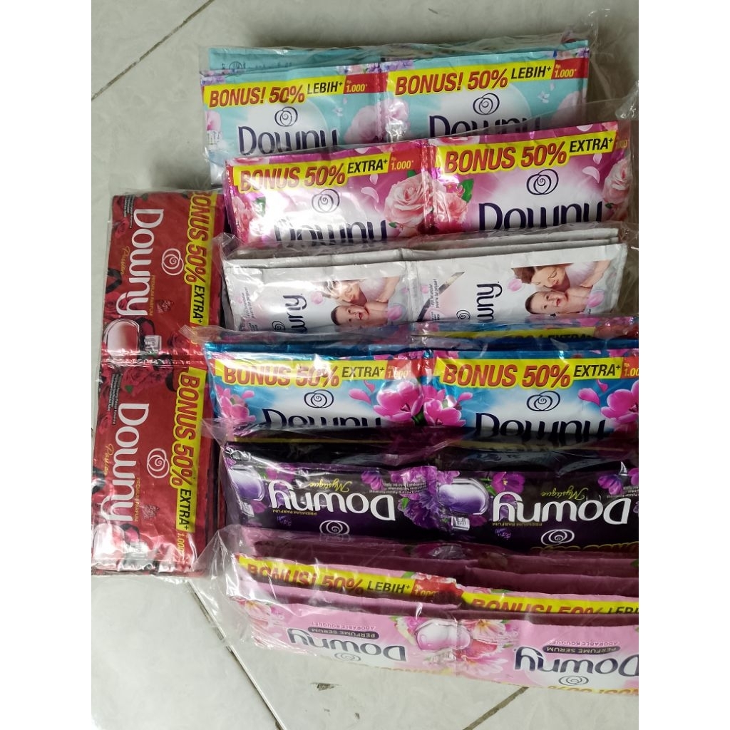 Downy sacet kemasan 1000an 2 renceng/ 12pcs Murah
