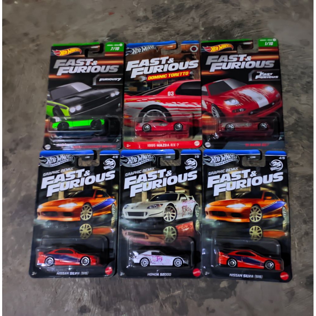 Hotwheels fast and furious