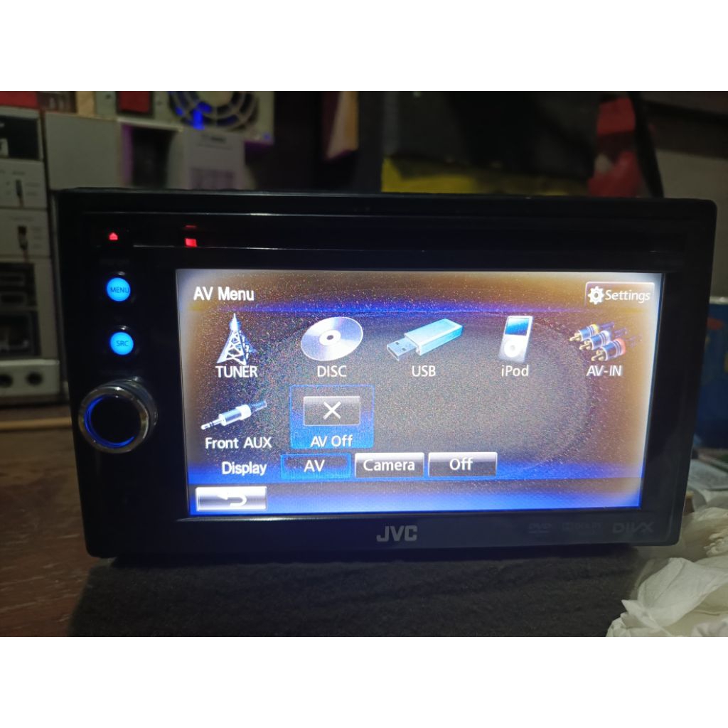 Double din JVC kw AV 50 USB,DVD,aux,radio