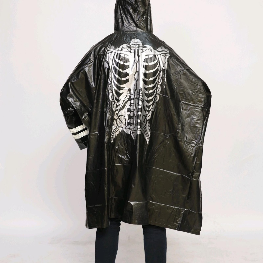 Jas Hujan Ponco Lengan Black Panther Mammoth