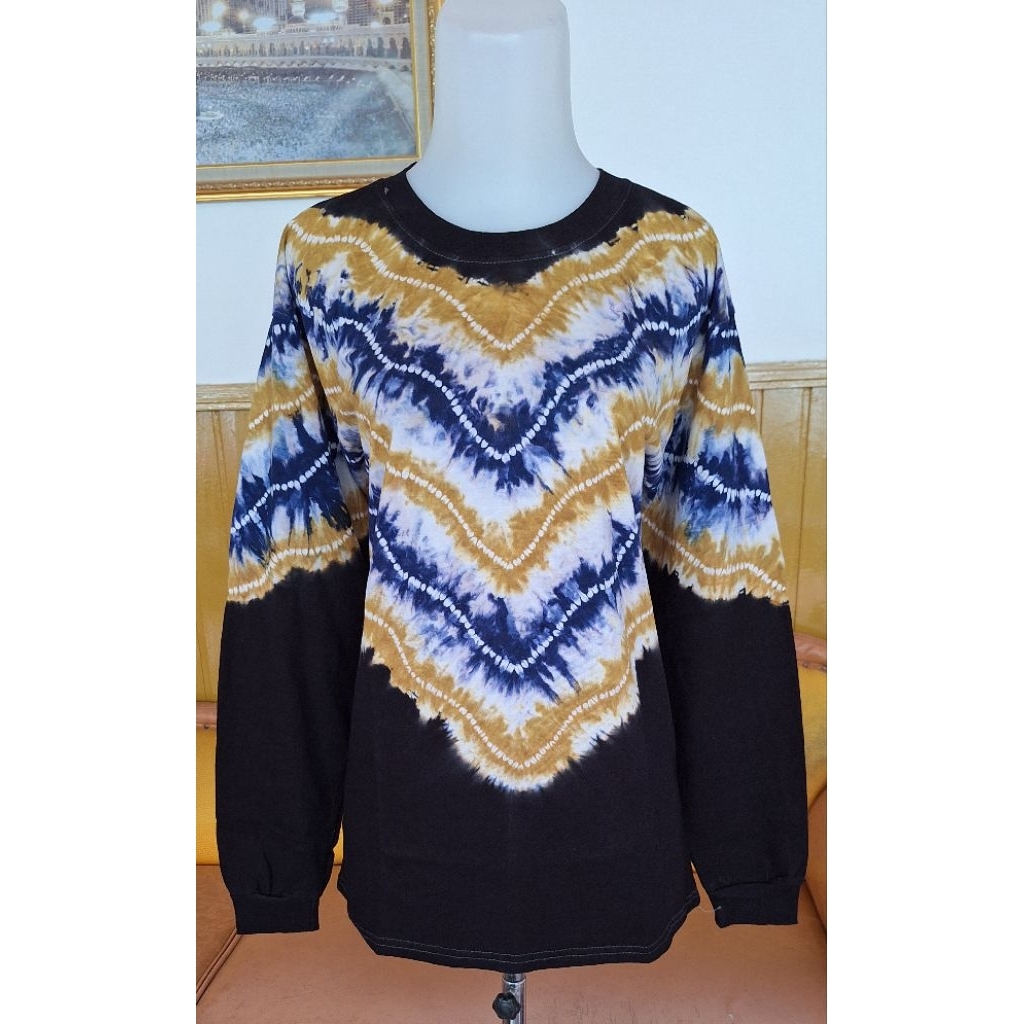 Kaos Sasirangan Banjarmasin Kaus Olahraga Lengan Panjang  Wanita Pria Seragam Senam Lari Jogging Pos