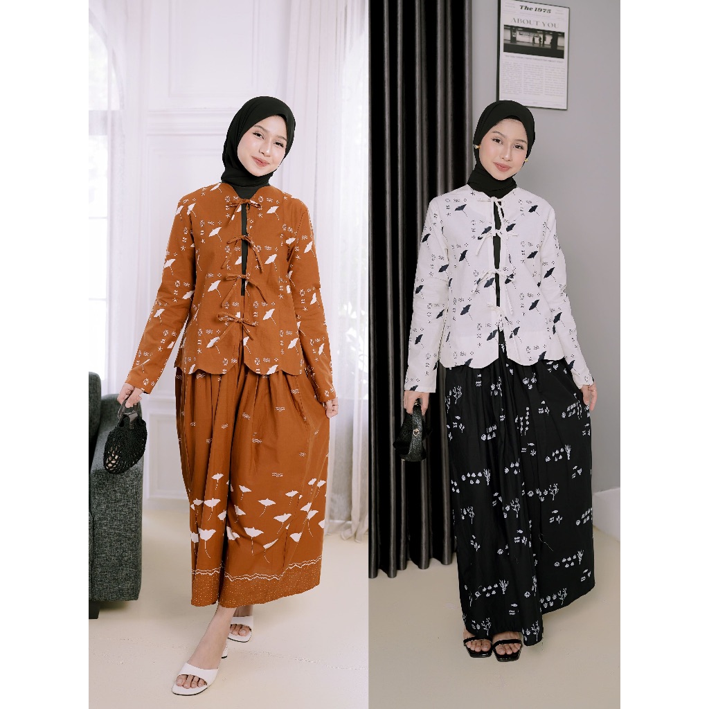 Outer Batik Wanita kekinian & Rok Batik wanita kekinian, Outer Batik ala korea, Rok batik ala korea,