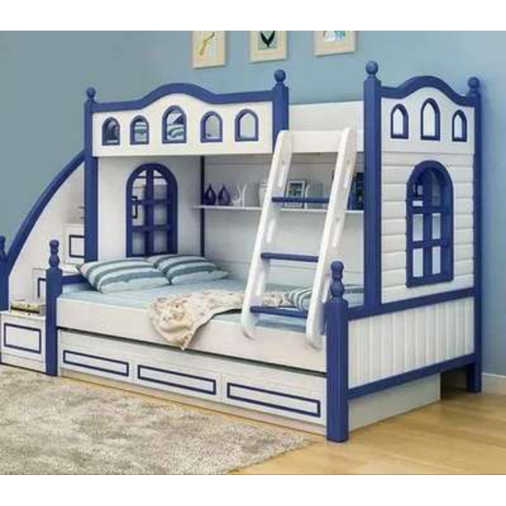 Tempat tidur anak tingkat model rumah