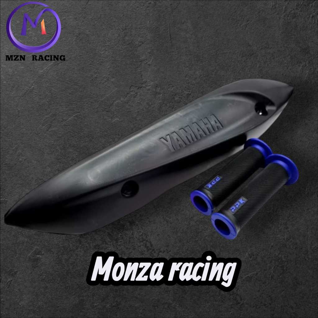Paket Cover Knalpot + Handgrip Mio Sporty | Tameng Knalpot Motor Anti Panas & Anti Pecah