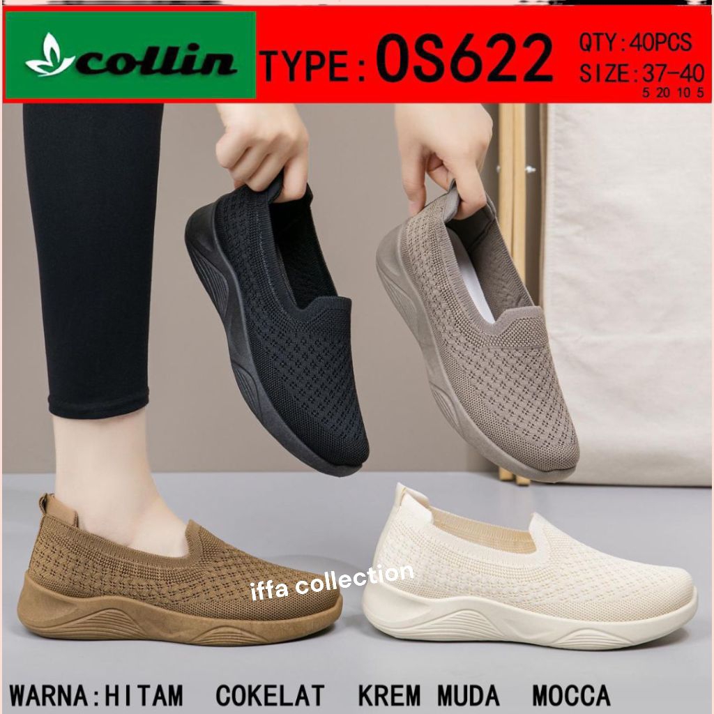 sepatu rajut import original collin