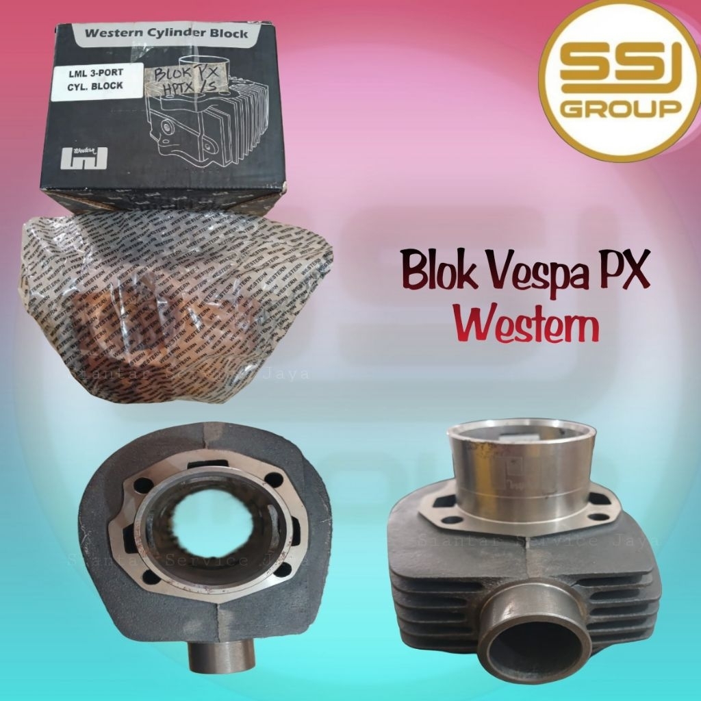 Blok Mesin Vespa Px WESTERN