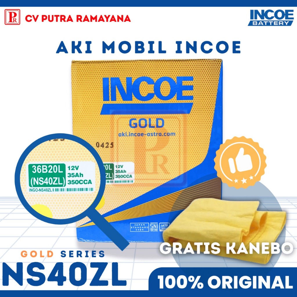 AKI (ACCU) MOBIL INCOE GOLD NS40ZL ORIGINAL